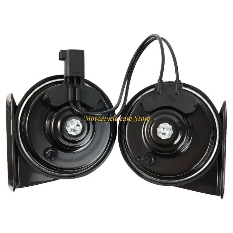 U75F 2PCS Direct Replacement Heavy Duty Auto Horns Single Plug Connection Easy Install Enhancing Sound Output For Vehicle
