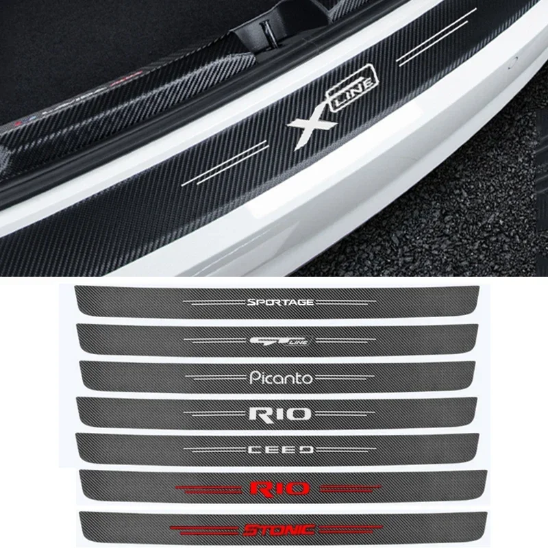 Car Rear Trunk Sill Sticker Door Threshold Decals for KIA GT GTline Sportage Sorento Ceed Picanto Stonic RIO Logo Optima
Car Rear Trunk Sill Sticker Door Threshold Decals for KIA GT GTline Sportage Sorento Ceed Picanto Stonic RIO Logo Optima