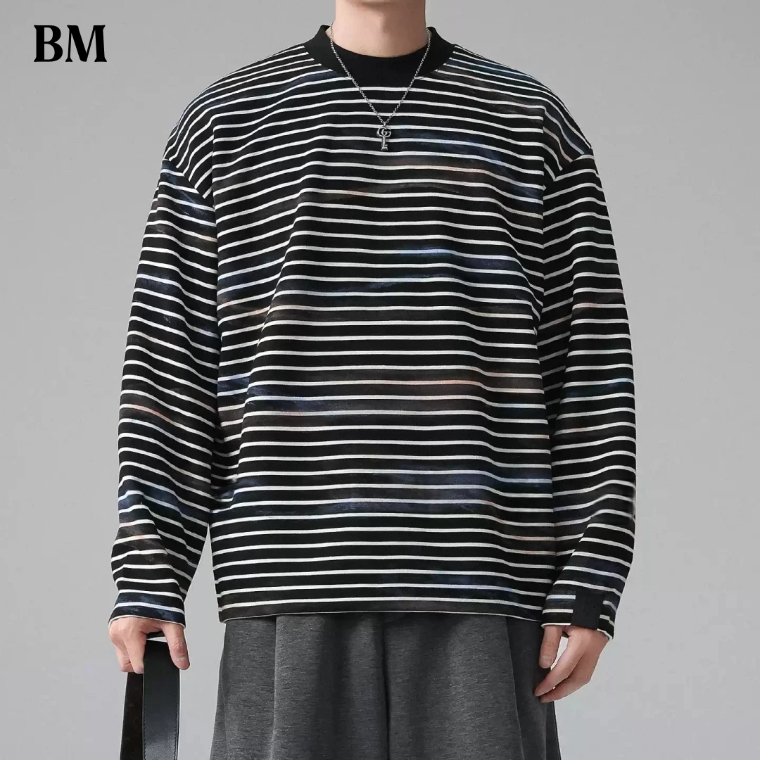 Mens Tie Dye Sweatshirt Striped Round Neck Loose Fit Long Sleeve Streetwear Casual Spring Autumn Comfort Essential Unisex Top
Mens Tie Dye Sweatshirt Striped Round Neck Loose Fit Long Sleeve Streetwear Casual Spring Autumn Comfort Essential Unisex Top