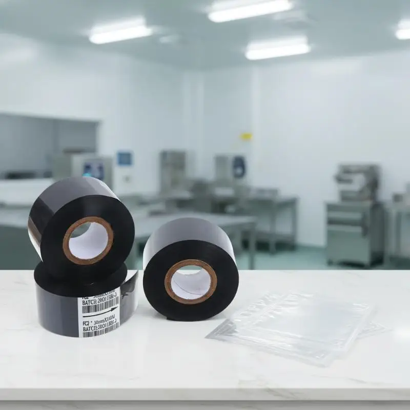 FC2 30mm*100m Black Thermal Printing Ribbon For Stamping Machine Printer Ink Heat Transfer Tape Production Date Printing
FC2 30mm*100m Black Thermal Printing Ribbon For Stamping Machine Printer Ink Heat Transfer Tape Production Date Printing
