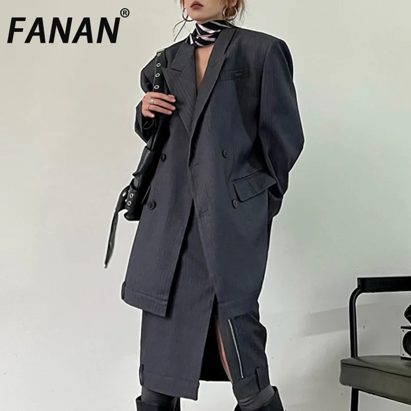 FANAN Hit Color Stripe Two Piece Women's Collar Long Sleeve Loose Coat High Waist Warm Skiing Set Women's New 2025 Spring
FANAN Hit Color Stripe Two Piece Women's Collar Long Sleeve Loose Coat High Waist Warm Skiing Set Women's New 2025 Spring