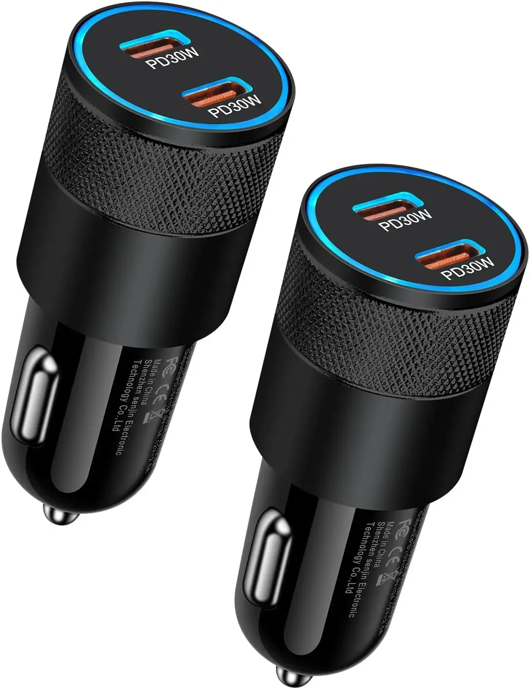 60W USB C Car Charger 2 Pack Fast Charging Dual PD3.0 Type C Cigarette Lighter Adapter Compatible with iPhone Galaxy Pixel
60W USB C Car Charger 2 Pack Fast Charging Dual PD3.0 Type C Cigarette Lighter Adapter Compatible with iPhone Galaxy Pixel