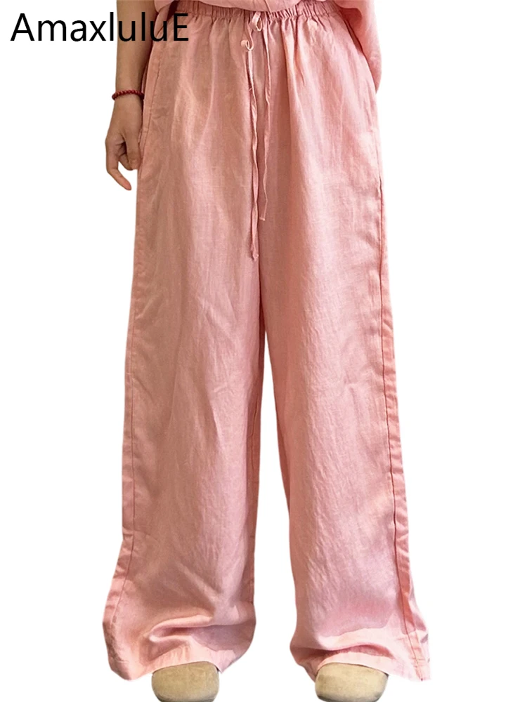 Amax LuluE Korean Design Causal Cotton Linen Pants Women 2026 Fashion Loose Soild Trousers Ladies Summer Classic Elegant Clothes
Amax LuluE Korean Design Causal Cotton Linen Pants Women 2026 Fashion Loose Soild Trousers Ladies Summer Classic Elegant Clothes