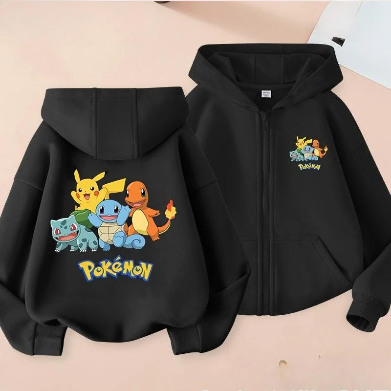 Pokémon Pikachu Charmander Printing Clothing Boy Halloween Ariel T-Shirts Children Jackets and Tops Kid Casual Hoodie
Pokémon Pikachu Charmander Printing Clothing Boy Halloween Ariel T-Shirts Children Jackets and Tops Kid Casual Hoodie