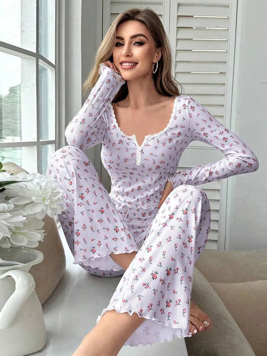 Повседневные женские брюки Long Sve с цветочным принтом, удобная домашняя одежда, мягкий материал, всесезонные, подходят для женщин
Повседневные женские брюки Long Sve с цветочным принтом, удобная домашняя одежда, мягкий материал, всесезонные, подходят для женщин