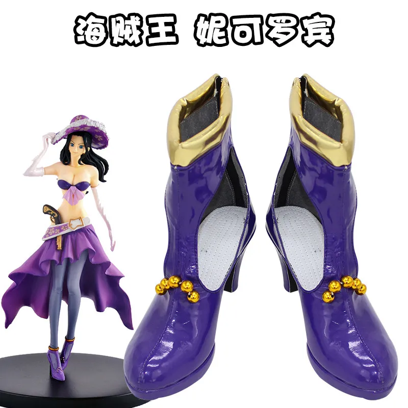 Game ONEPIECE Kaizoku Musou Nico Robin Cosplay Shoes Purple High Heels Handmade Faux Leather Boots Halloween Carnival Boots
Game ONEPIECE Kaizoku Musou Nico Robin Cosplay Shoes Purple High Heels Handmade Faux Leather Boots Halloween Carnival Boots