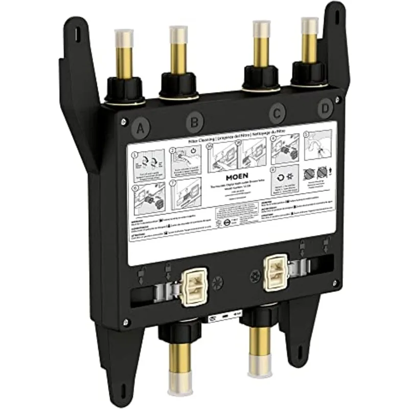 Smart Shower 4-Outlet Digital Thermostatic Shower Valve with 3/4" Connections, S3104
Smart Shower 4-Outlet Digital Thermostatic Shower Valve with 3/4" Connections, S3104