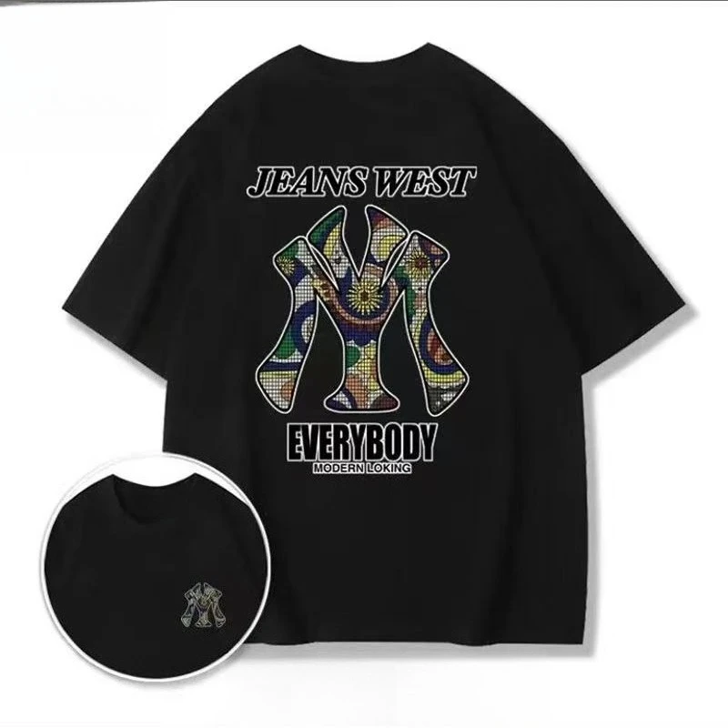 Summer 2025 Fashion New short-sleeved T-shirt for both men and women half-sleeved round-neck printed base shirt T-shirt simple
Summer 2025 Fashion New short-sleeved T-shirt for both men and women half-sleeved round-neck printed base shirt T-shirt simple
