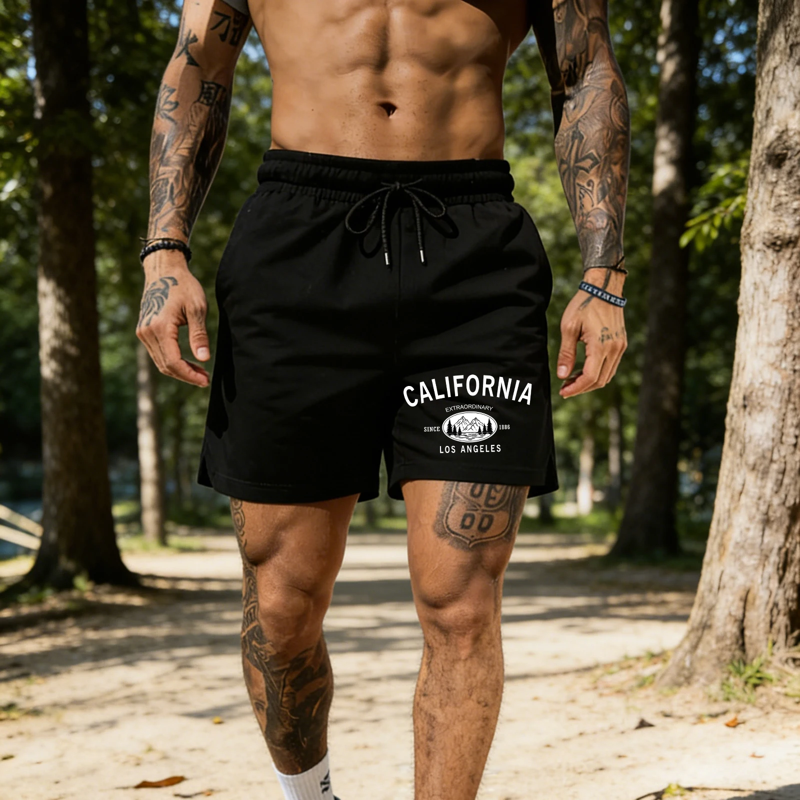 Мужские шорты с принтом «Знаменитые достопримечательности Калифорнии», брюки с карманами на шнурке, летние широкие брюки, универсальная спортивная одежда унисекс
Мужские шорты с принтом «Знаменитые достопримечательности Калифорнии», брюки с карманами на шнурке, летние широкие брюки, универсальная спортивная одежда унисекс