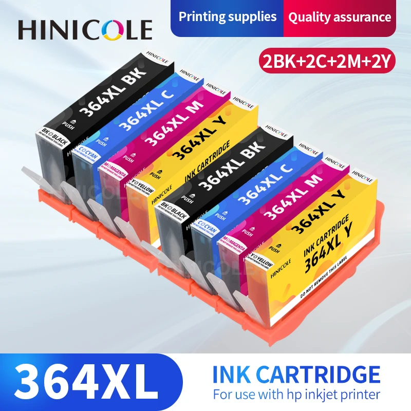 Чернильный картридж HINICOLE 364XL 364, совместимый с HP364 для принтера HP Photosmart Premium C309a C309n C309g C310a C410b B210c
Чернильный картридж HINICOLE 364XL 364, совместимый с HP364 для принтера HP Photosmart Premium C309a C309n C309g C310a C410b B210c