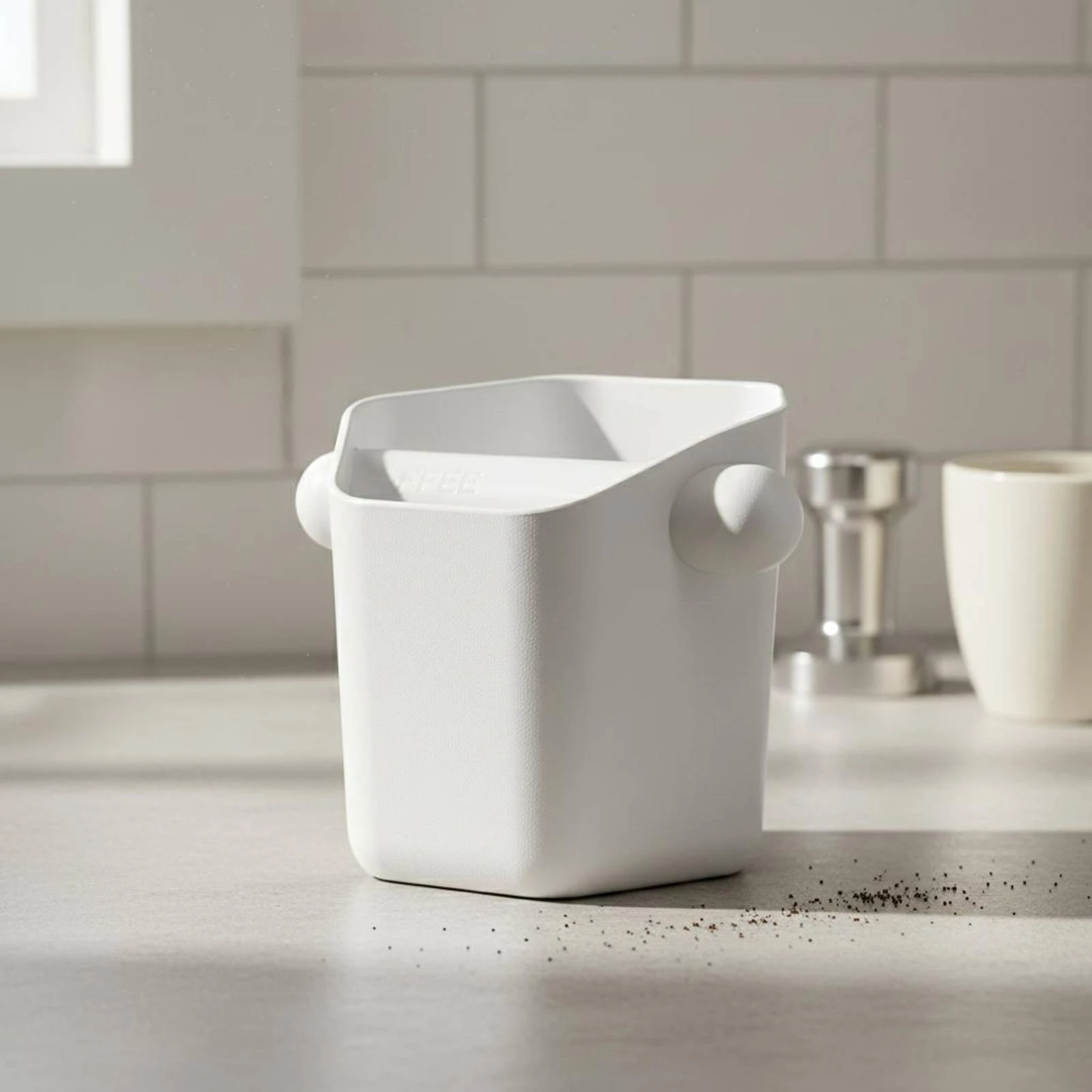 Coffee Knock Box Shock-Absorbing Espresso Knock Box Coffee Professional Grounds Disposal Bin Large Capacity Coffee Puck Disposal
Coffee Knock Box Shock-Absorbing Espresso Knock Box Coffee Professional Grounds Disposal Bin Large Capacity Coffee Puck Disposal