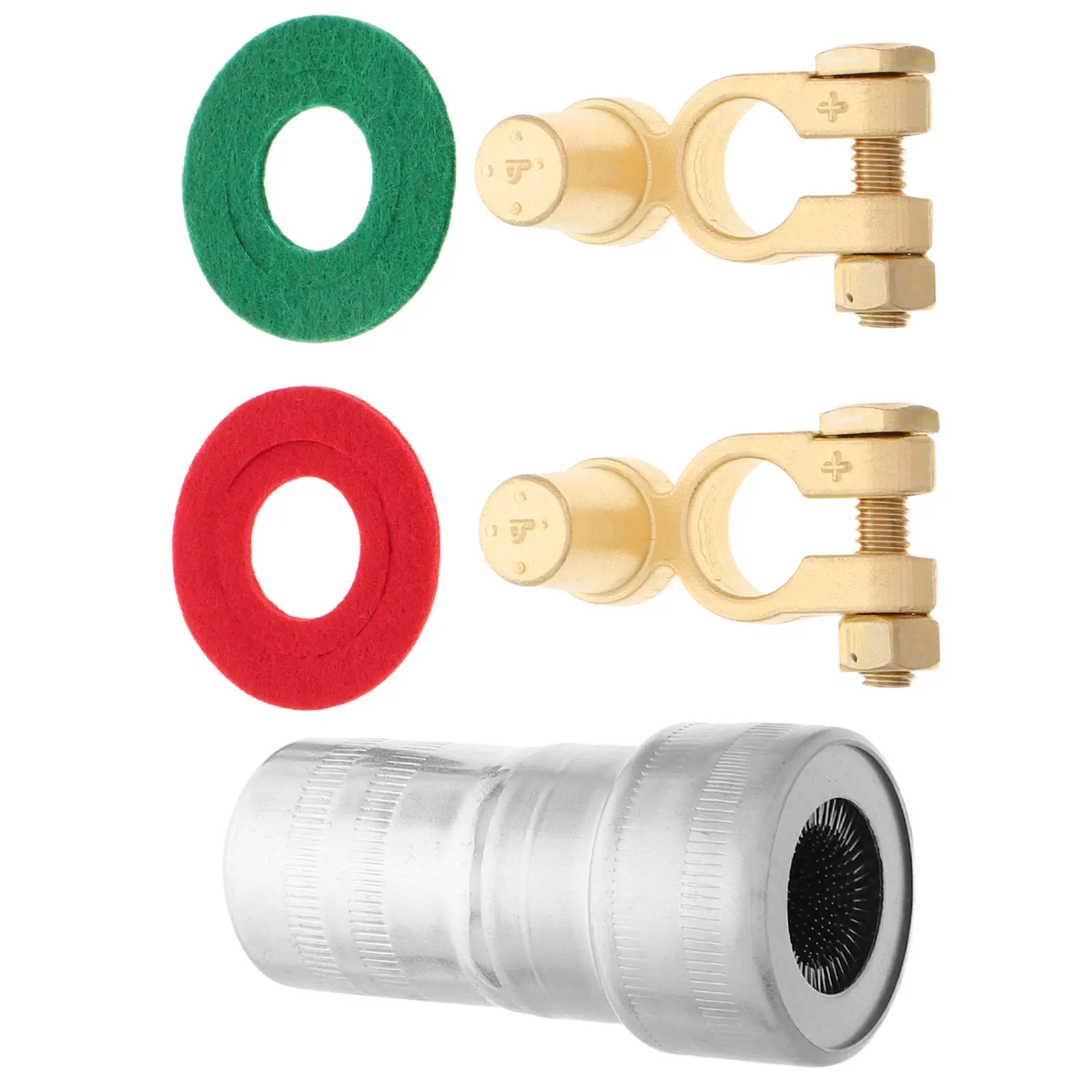 1 set 1 Set Brass Terminal Connectors Top Post Car Battery Terminal Adapters Positive Negative Automotive Battery Terminals Easy
1 set 1 Set Brass Terminal Connectors Top Post Car Battery Terminal Adapters Positive Negative Automotive Battery Terminals Easy