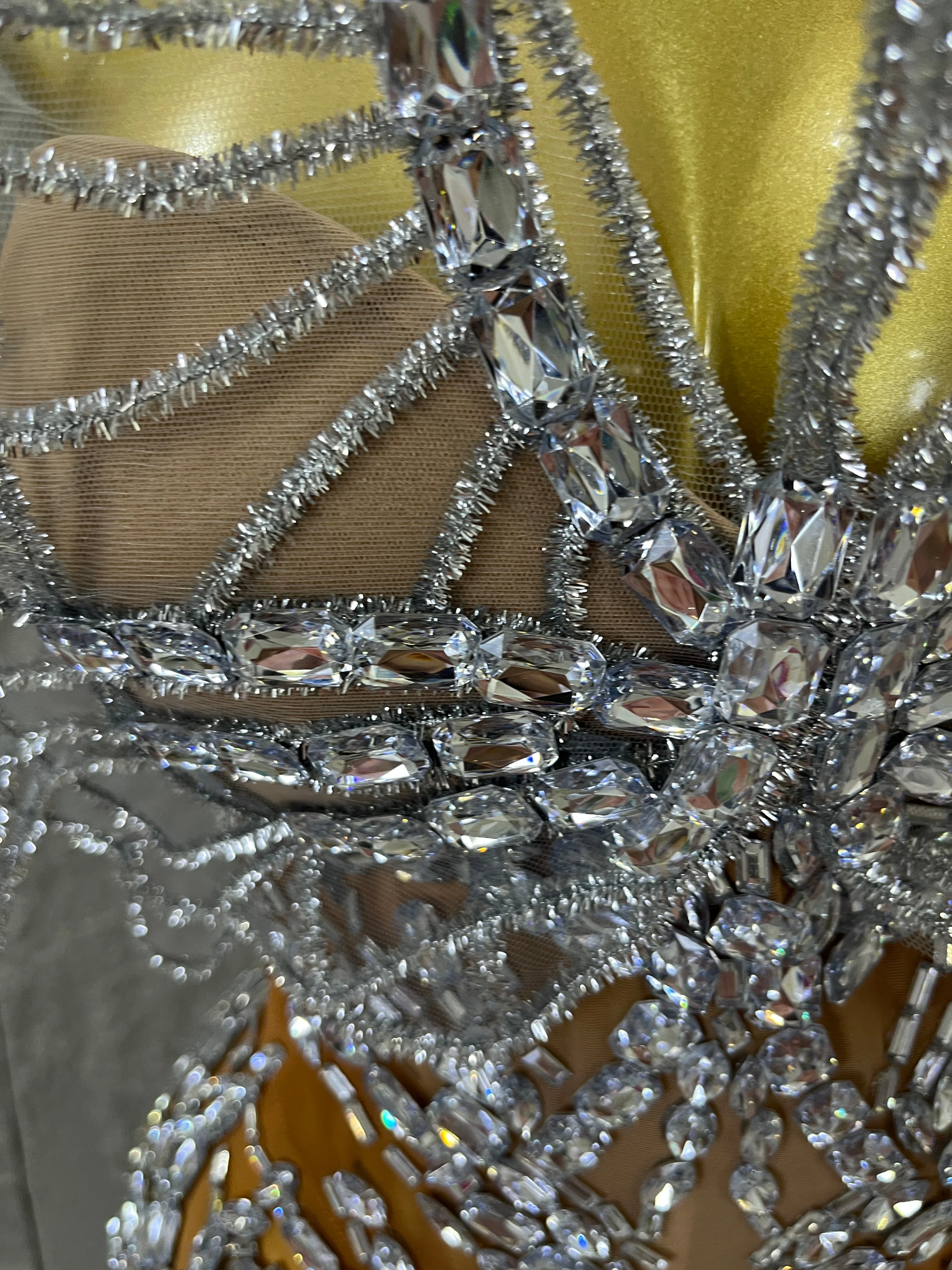 Opulent 3D Butterfly Wings Nude Allover Rhinestone Mesh Bodysuit Women Stage Performance Nightclub Party Outfit
Opulent 3D Butterfly Wings Nude Allover Rhinestone Mesh Bodysuit Women Stage Performance Nightclub Party Outfit