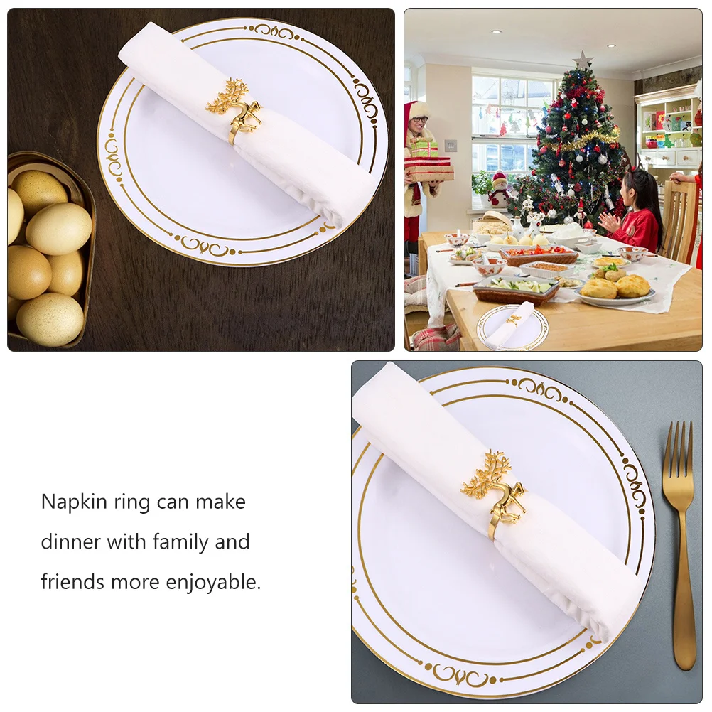 8 Pcs Napkin Buckle Joyful Holiday Decor Decoration Circle Dining Table Christmas Delicate Elk Designed Ring Zinc Alloy
8 Pcs Napkin Buckle Joyful Holiday Decor Decoration Circle Dining Table Christmas Delicate Elk Designed Ring Zinc Alloy