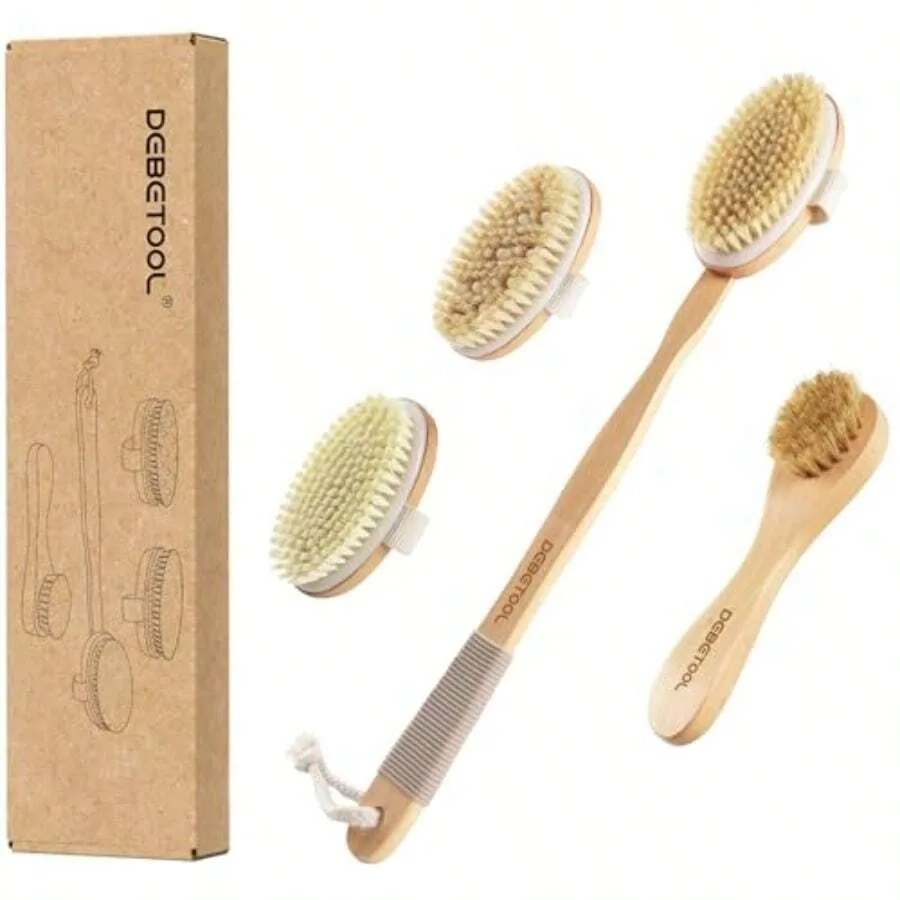 Dry Bring Et - Boar Britle Body And Face Br Wooden Long Handle Crub Br For Cellulite And Lymphatic Draina Body Care Detachable
Dry Bring Et - Boar Britle Body And Face Br Wooden Long Handle Crub Br For Cellulite And Lymphatic Draina Body Care Detachable