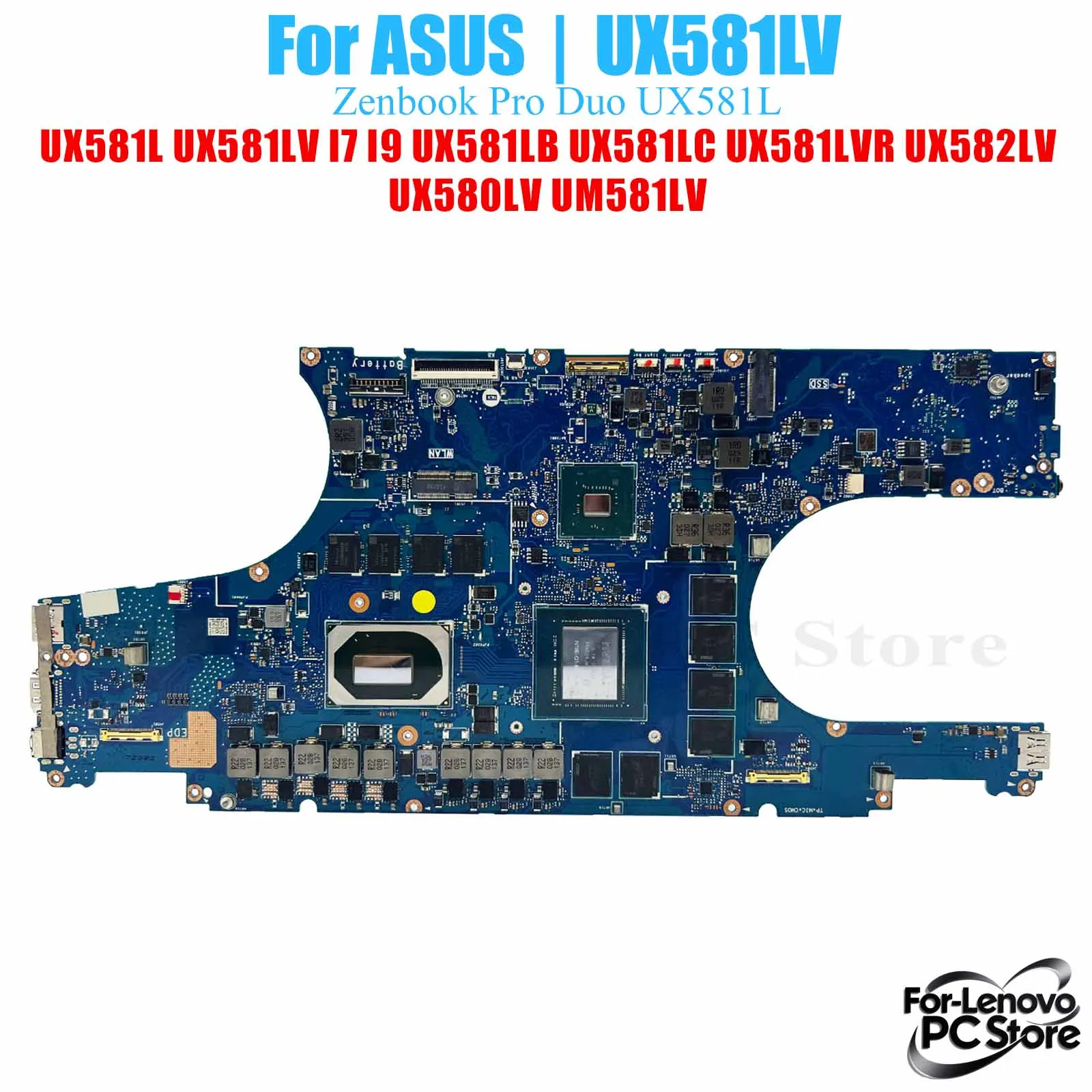 UX581LV For ASUS ZenBook Pro UX581LV UX582LV UX580LV UM581L VM581LV Notebook Motherboard Laptop Mainboard
UX581LV For ASUS ZenBook Pro UX581LV UX582LV UX580LV UM581L VM581LV Notebook Motherboard Laptop Mainboard