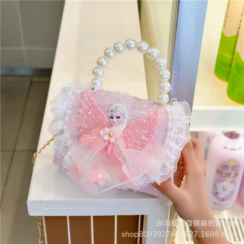 Kawaii Disney Princess Elsa New Children'S Bag Little Girl Crossbody Fashionable Bag Cute Pearl Handbag Birthday Xmas Gifts
Kawaii Disney Princess Elsa New Children'S Bag Little Girl Crossbody Fashionable Bag Cute Pearl Handbag Birthday Xmas Gifts