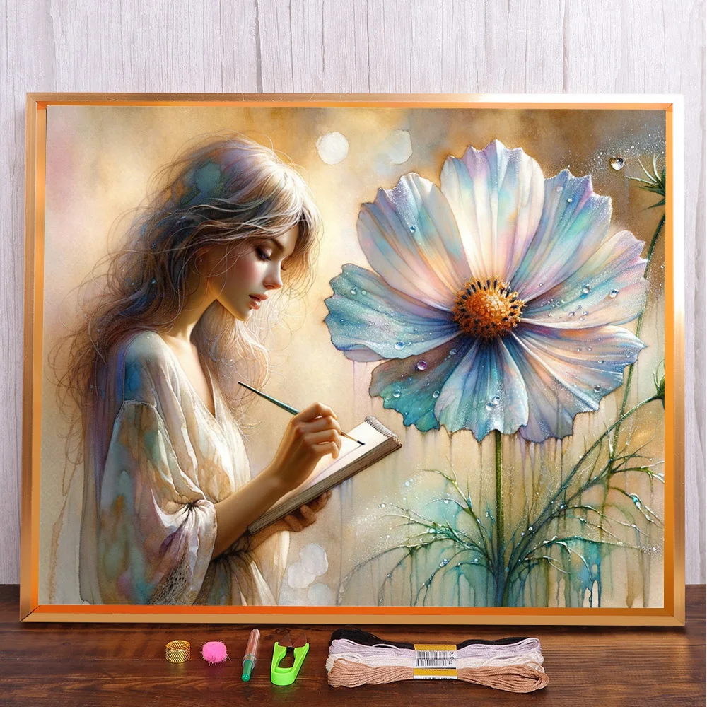 Flower Girl Printed 11CT Cross-Stitch Embroidery Complete Kit Painting Sewing Handmade Knitting Floss Home Decor Counted
Flower Girl Printed 11CT Cross-Stitch Embroidery Complete Kit Painting Sewing Handmade Knitting Floss Home Decor Counted