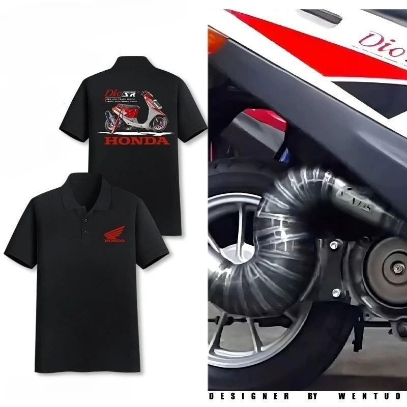 Honda Men's and Women's POLO Shirts DIOSR Feelings Modified Motorcycle T-shirt Summer Locomotive Lovers Riding Short Sleeves
Honda Men's and Women's POLO Shirts DIOSR Feelings Modified Motorcycle T-shirt Summer Locomotive Lovers Riding Short Sleeves