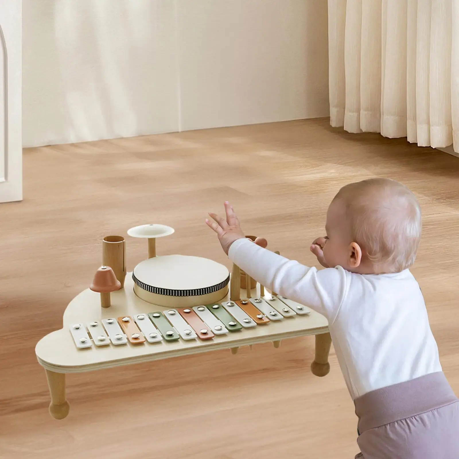 Xylophone Wood Easy Play Kids Percussion Music Toy Musical Instruments Hand Knock Piano for Boys Girls Preschool Baby Home
Xylophone Wood Easy Play Kids Percussion Music Toy Musical Instruments Hand Knock Piano for Boys Girls Preschool Baby Home