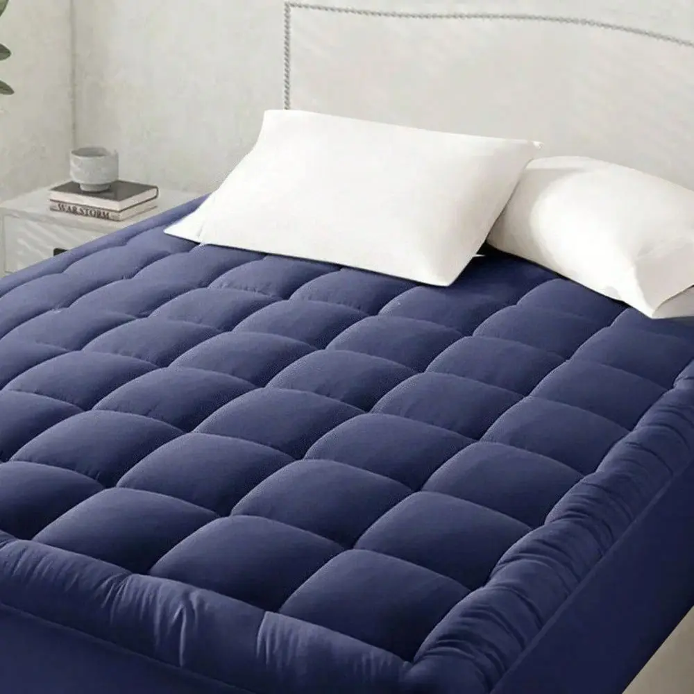Quilted Mattress Pad UltraFluffy Soft Topper With Breathable Fabric, Machine Washable, Foldable, 810cm Thick, Ideal For Home An
Quilted Mattress Pad UltraFluffy Soft Topper With Breathable Fabric, Machine Washable, Foldable, 810cm Thick, Ideal For Home An