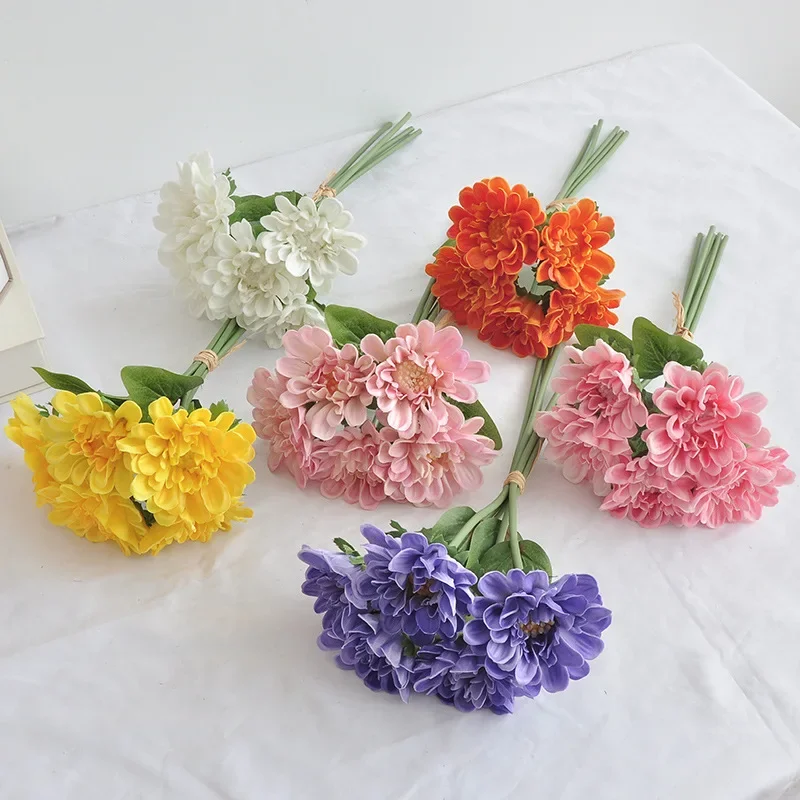 Artificial Round Tail Chrysanthemum Bouquet PU Fake Flower Garden Decor Real Touch Simulation Daisy Pink Flowers Hall Decoration
Artificial Round Tail Chrysanthemum Bouquet PU Fake Flower Garden Decor Real Touch Simulation Daisy Pink Flowers Hall Decoration