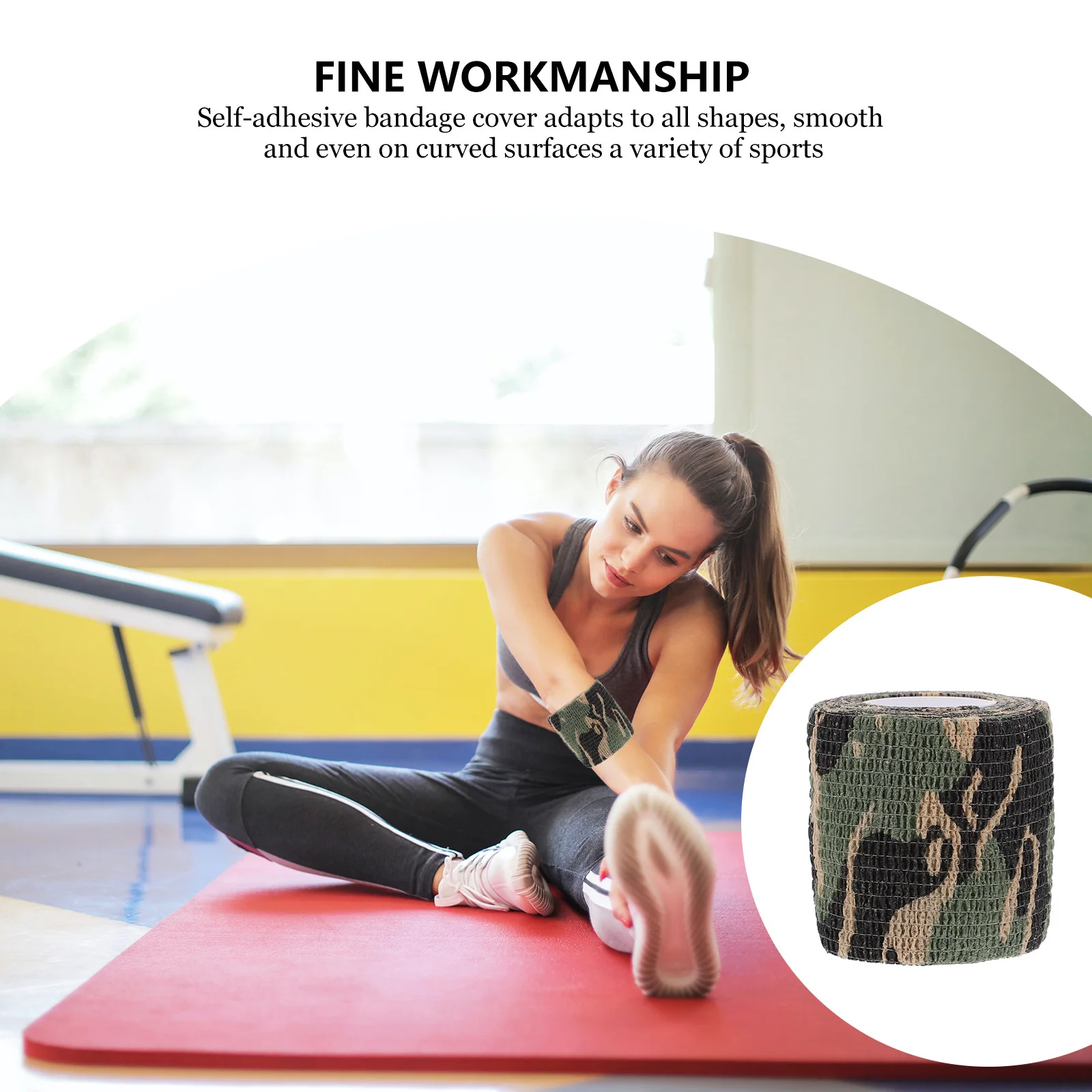 4 Rolls Outdoor Camouflage Elastic Wrap Self Adhesive Sports Bandages Breathable Cohesive Tape for Hiking Tennis Fitness Fishing
4 Rolls Outdoor Camouflage Elastic Wrap Self Adhesive Sports Bandages Breathable Cohesive Tape for Hiking Tennis Fitness Fishing