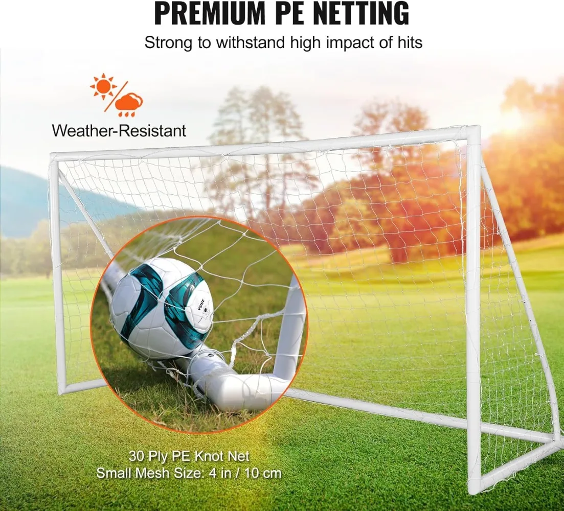 Portable Soccer Goal - 12x6 ft Adults Kids Backyard Practice Net, All-Weather Outdoor Goals with Carry Bag, 1 Pack
Portable Soccer Goal - 12x6 ft Adults Kids Backyard Practice Net, All-Weather Outdoor Goals with Carry Bag, 1 Pack