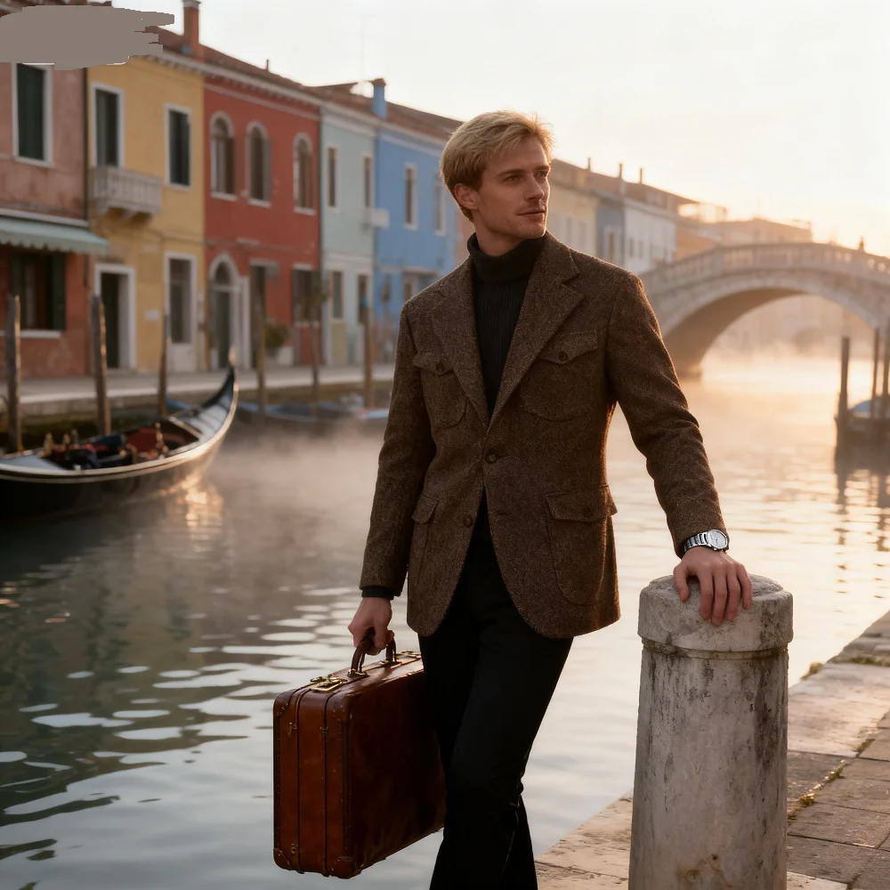 Apenas Men's 1 Piece Blazer Fish Spine Jacket Business Elegant Warm Spring Ternario Para Homem Moda Roupas-para-homem
Apenas Men's 1 Piece Blazer Fish Spine Jacket Business Elegant Warm Spring Ternario Para Homem Moda Roupas-para-homem