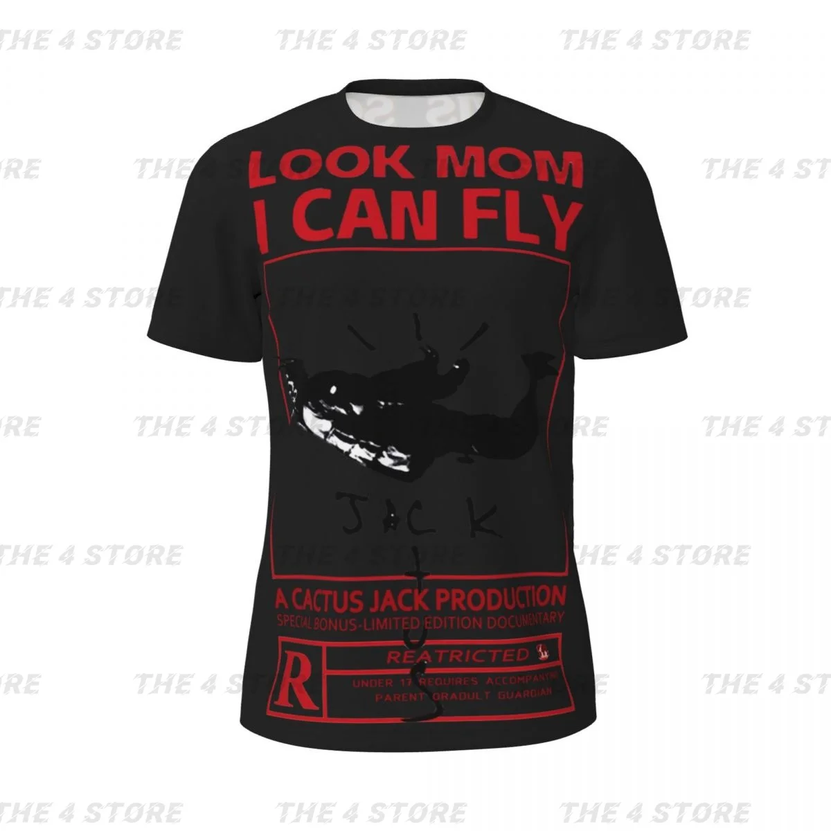 Cactus Jack LOOK MOM I CAN FLY polyester Men Short Sleeve Top Funny Tee Clothes Girls Training Uniform Clothing T-shirt
Cactus Jack LOOK MOM I CAN FLY polyester Men Short Sleeve Top Funny Tee Clothes Girls Training Uniform Clothing T-shirt