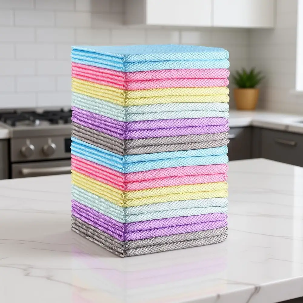 Салфетки из микрофибры, 24 шт.: универсальные, многоразовые, для кухни, мытья посуды, окон, зеркал, полировки стекла
Салфетки из микрофибры, 24 шт.: универсальные, многоразовые, для кухни, мытья посуды, окон, зеркал, полировки стекла