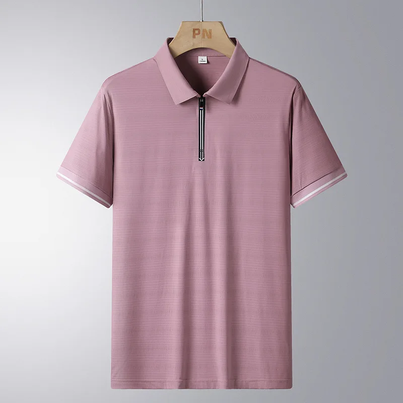 Ice Silk Short Sleeve Shirt for Men Summer New Style Korean Fashion Mid-aged Air Conditioned T-shirt Youth Polyester Fiber
Ice Silk Short Sleeve Shirt for Men Summer New Style Korean Fashion Mid-aged Air Conditioned T-shirt Youth Polyester Fiber