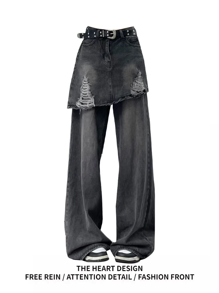 American Sle Vintage Summer New Loose Women's High Waist Straight Leg Wide Leg Pants Casual Pure Color Denim Jeans
American Sle Vintage Summer New Loose Women's High Waist Straight Leg Wide Leg Pants Casual Pure Color Denim Jeans