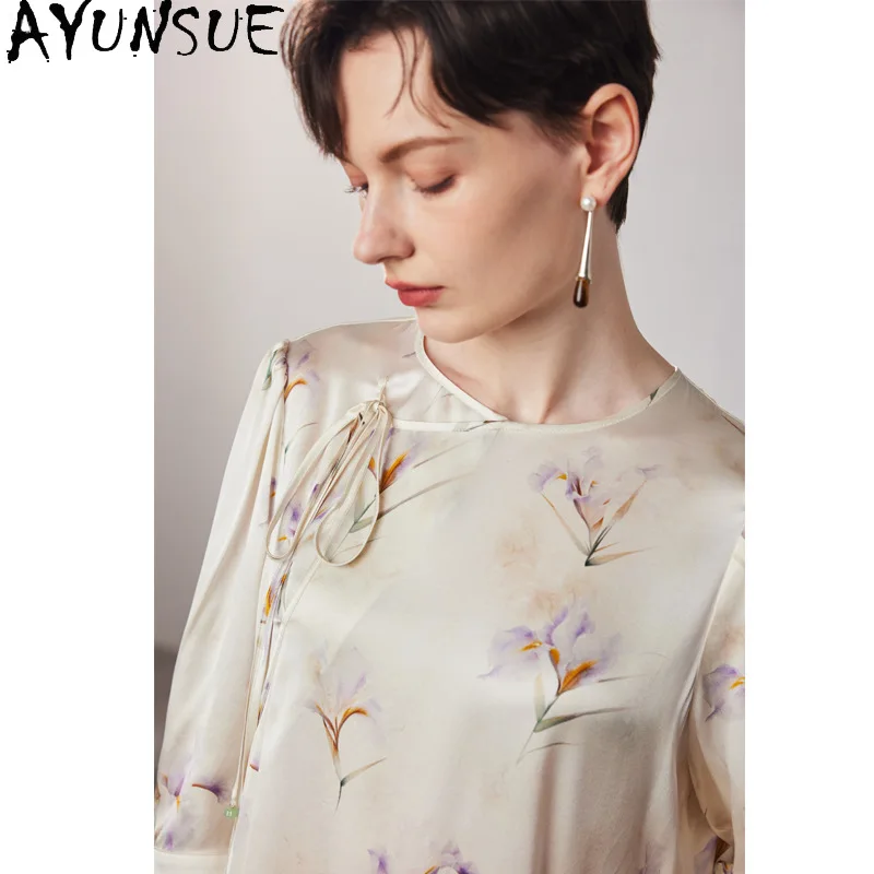 AYUNSUE Natural Mulberry Silk Dresses for Woman Chinese Style Long Dresses Elegant Summer Dress 2026 Loose Woman Clothes Vestido
AYUNSUE Natural Mulberry Silk Dresses for Woman Chinese Style Long Dresses Elegant Summer Dress 2026 Loose Woman Clothes Vestido