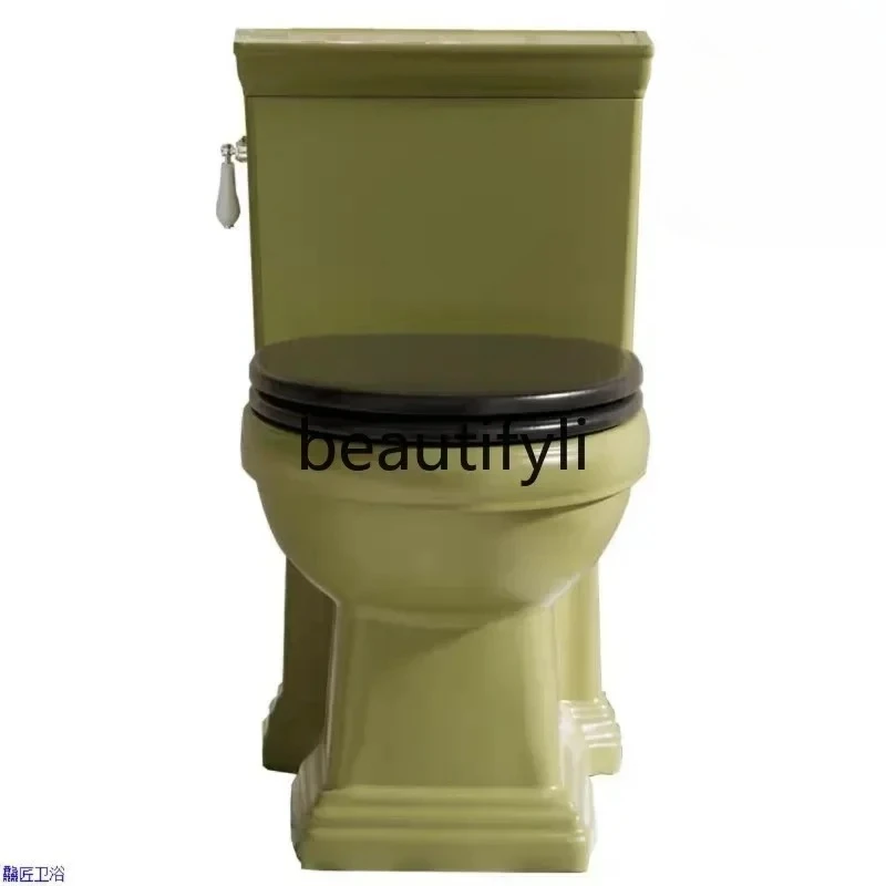 Gra green retro toilet American bathroom siphon toilet creative household single hole
Gra green retro toilet American bathroom siphon toilet creative household single hole