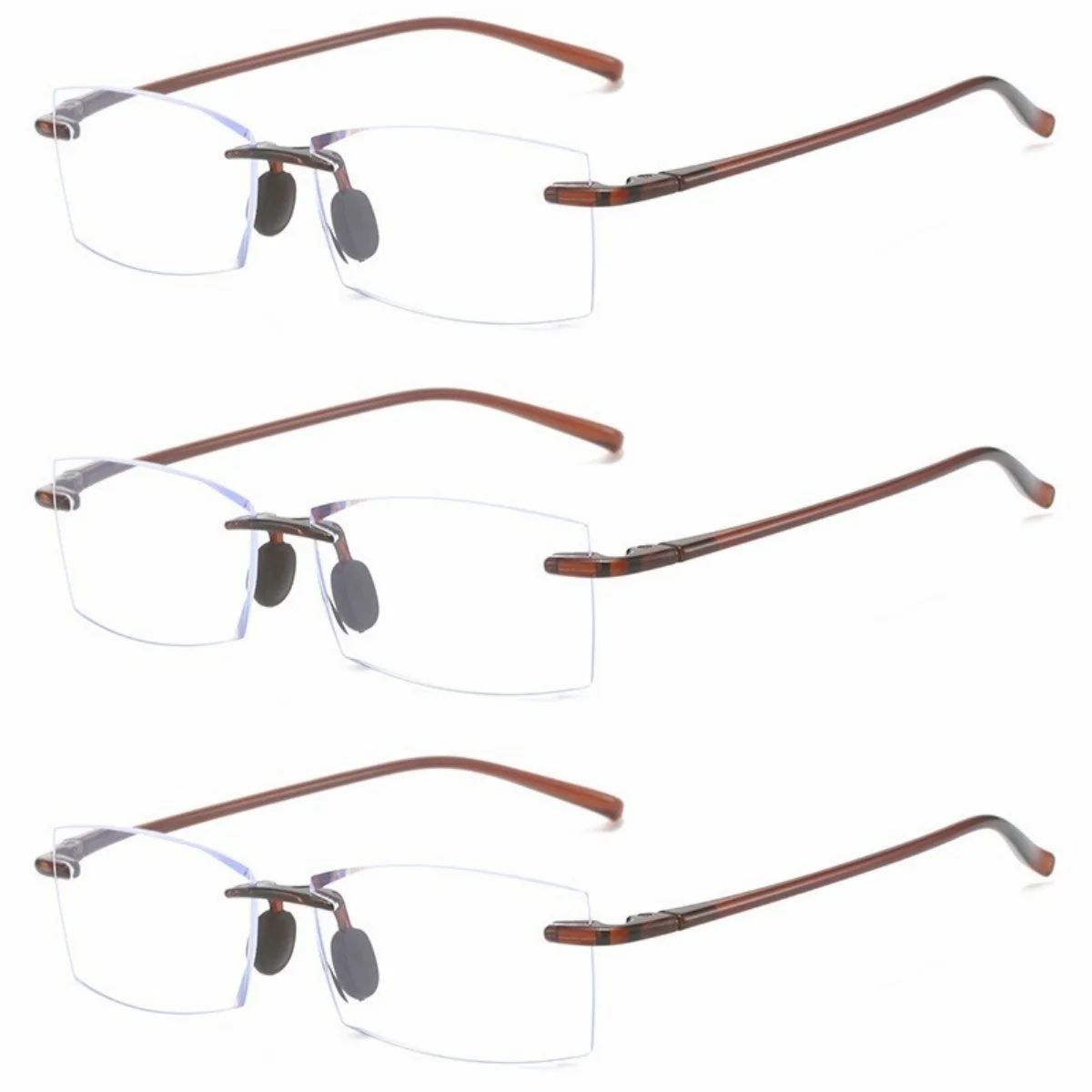 3pc Reading Glasses Women Men Rectangular Ultralight Frame Readers Eyeglasses High Quality Spring Hinge with Diopter 0 +1.0~+4.0
3pc Reading Glasses Women Men Rectangular Ultralight Frame Readers Eyeglasses High Quality Spring Hinge with Diopter 0 +1.0~+4.0