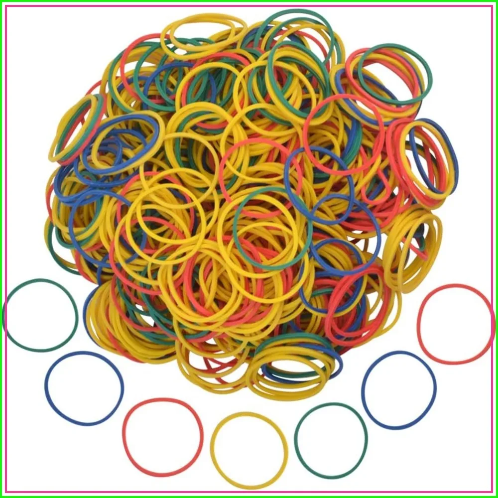 1000pcs Colorful Rubber Bands, 1 inch, Strong Elastic for Money, Office, Classroom
1000pcs Colorful Rubber Bands, 1 inch, Strong Elastic for Money, Office, Classroom