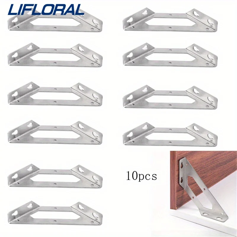 10pcs Stainless Steel Multi-purposeTriangle Fixed Bracket Angle of The Frame Equerre Metal Fixation Triangular Code Bracket
10pcs Stainless Steel Multi-purposeTriangle Fixed Bracket Angle of The Frame Equerre Metal Fixation Triangular Code Bracket