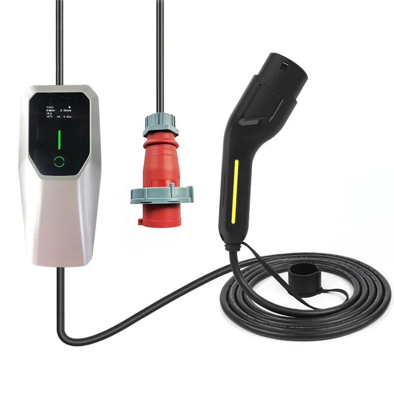 Enjoe Electric Car 16A 32A Mode 2 EVSE Charging Box Level 2 Portable EV Charger 11KW 22KW GBT Type 2 with Red CEE Plug
Enjoe Electric Car 16A 32A Mode 2 EVSE Charging Box Level 2 Portable EV Charger 11KW 22KW GBT Type 2 with Red CEE Plug