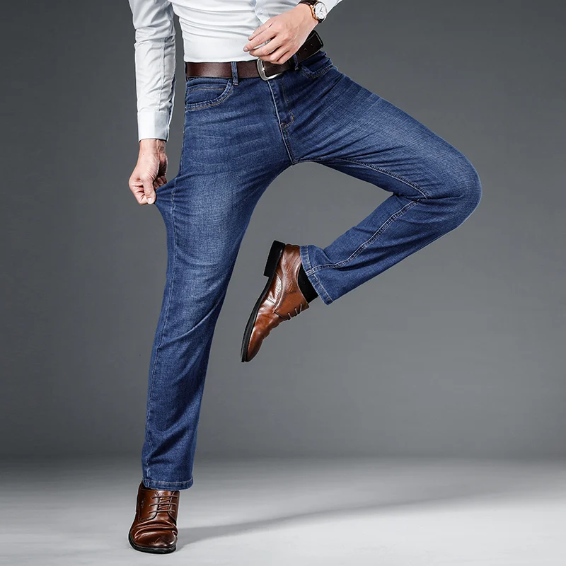 2025 Spring Autumn Men's Premium Straight Leg Jeans Loose Mid Rise Stretch Casual Comfort Middle-Aged Office Ready
2025 Spring Autumn Men's Premium Straight Leg Jeans Loose Mid Rise Stretch Casual Comfort Middle-Aged Office Ready