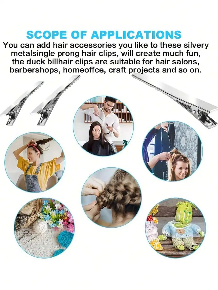 Oversized Metal Duckbill Hair Clips For Women Hair Salon DIY Crafts Accessories
Oversized Metal Duckbill Hair Clips For Women Hair Salon DIY Crafts Accessories