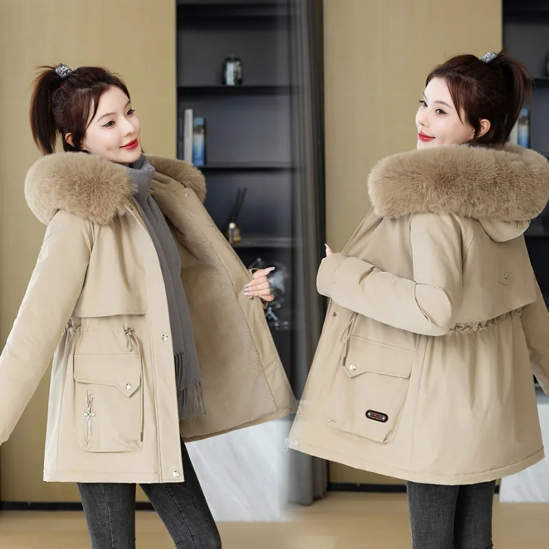 Women Autumn Winter Fashion Coats Korean Hooded Drawstring Padded Jackets Solid Female Casual Street Outfit Coat Zip Up Parkas
Women Autumn Winter Fashion Coats Korean Hooded Drawstring Padded Jackets Solid Female Casual Street Outfit Coat Zip Up Parkas