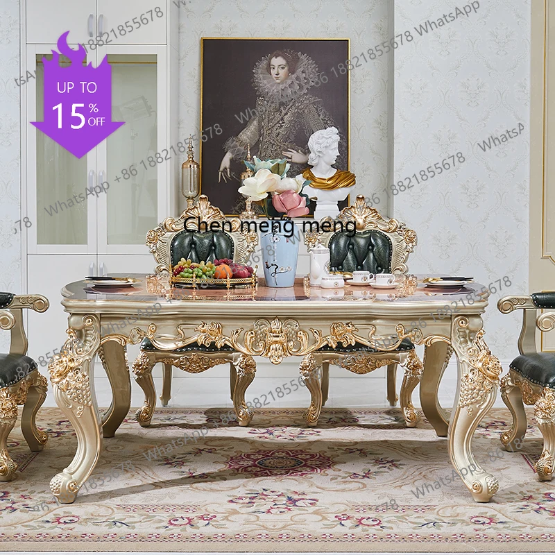 Обеденный стол и стулья из массива дерева в европейском стиле, прямоугольный обеденный стол, роскошная американская кожаная мебель для виллы
Обеденный стол и стулья из массива дерева в европейском стиле, прямоугольный обеденный стол, роскошная американская кожаная мебель для виллы