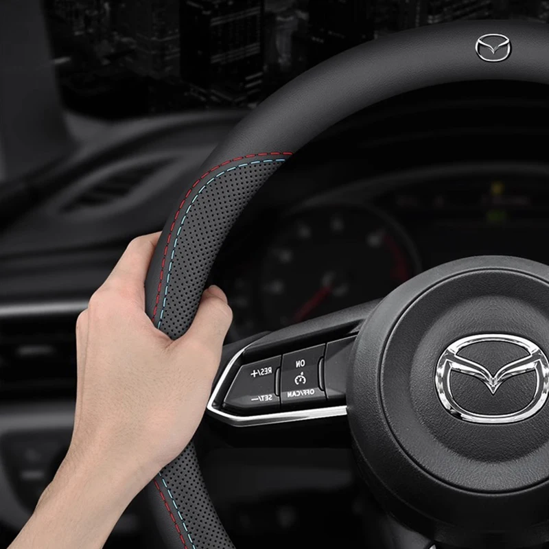 Car Steering Wheel Cover Leather Protection Accessories For Mazda 2 3 6 5 Atenza CX3 CX5 MX5 CX7 Axela CX30 CX90 CX60 CX50 MX30
Car Steering Wheel Cover Leather Protection Accessories For Mazda 2 3 6 5 Atenza CX3 CX5 MX5 CX7 Axela CX30 CX90 CX60 CX50 MX30