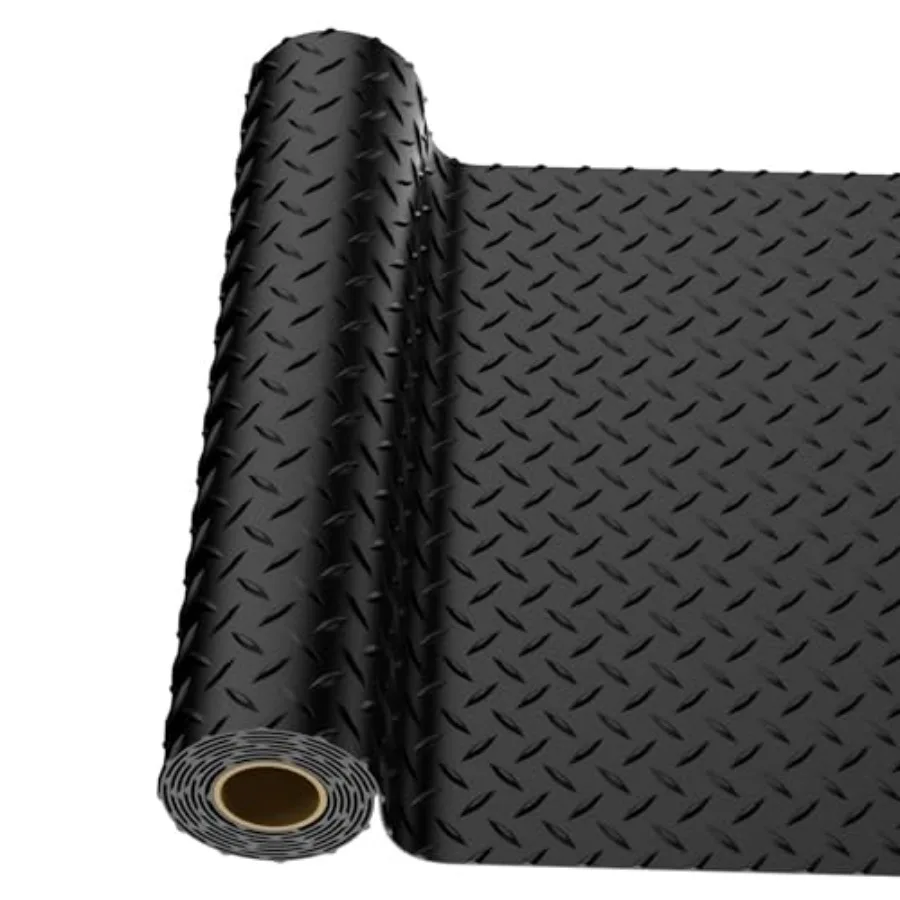 Garage Floor Mat, 2.8mm Thickened PVC Flooring Roll for Under Car, Golf Cart Parking Mat, Diamond Plate Motorcycle Mat for Ware
Garage Floor Mat, 2.8mm Thickened PVC Flooring Roll for Under Car, Golf Cart Parking Mat, Diamond Plate Motorcycle Mat for Ware