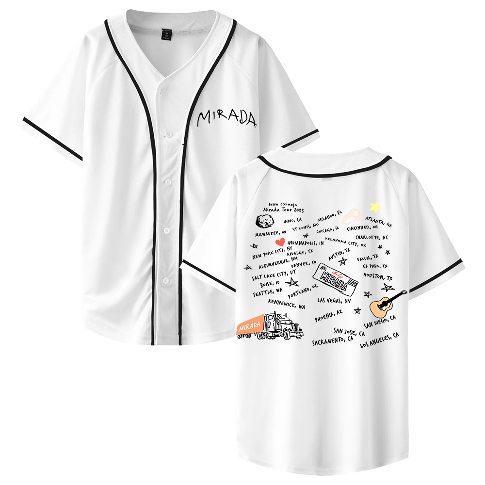 Ivan Cornejo Mirada Tour 2025 Merch Baseball Jersey V-Neck Short Sleeve Button-up Shirts Women Men Streetwear Tops
Ivan Cornejo Mirada Tour 2025 Merch Baseball Jersey V-Neck Short Sleeve Button-up Shirts Women Men Streetwear Tops