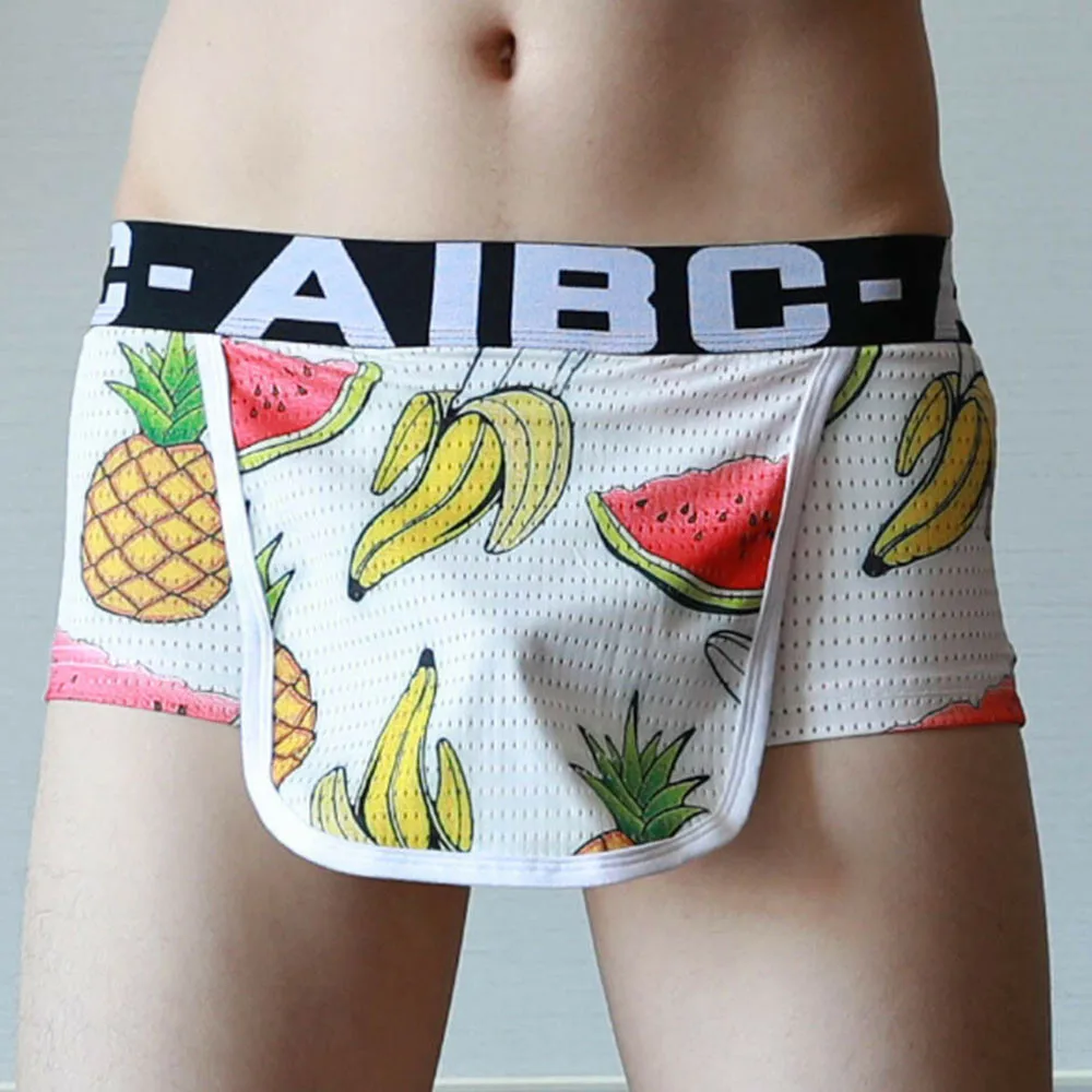Men Sexys Front Open Hole Trunks Cover Front Shorts Underpants Silk Smooth Mesh Thin Briefs Breatrhable Underwear
Men Sexys Front Open Hole Trunks Cover Front Shorts Underpants Silk Smooth Mesh Thin Briefs Breatrhable Underwear