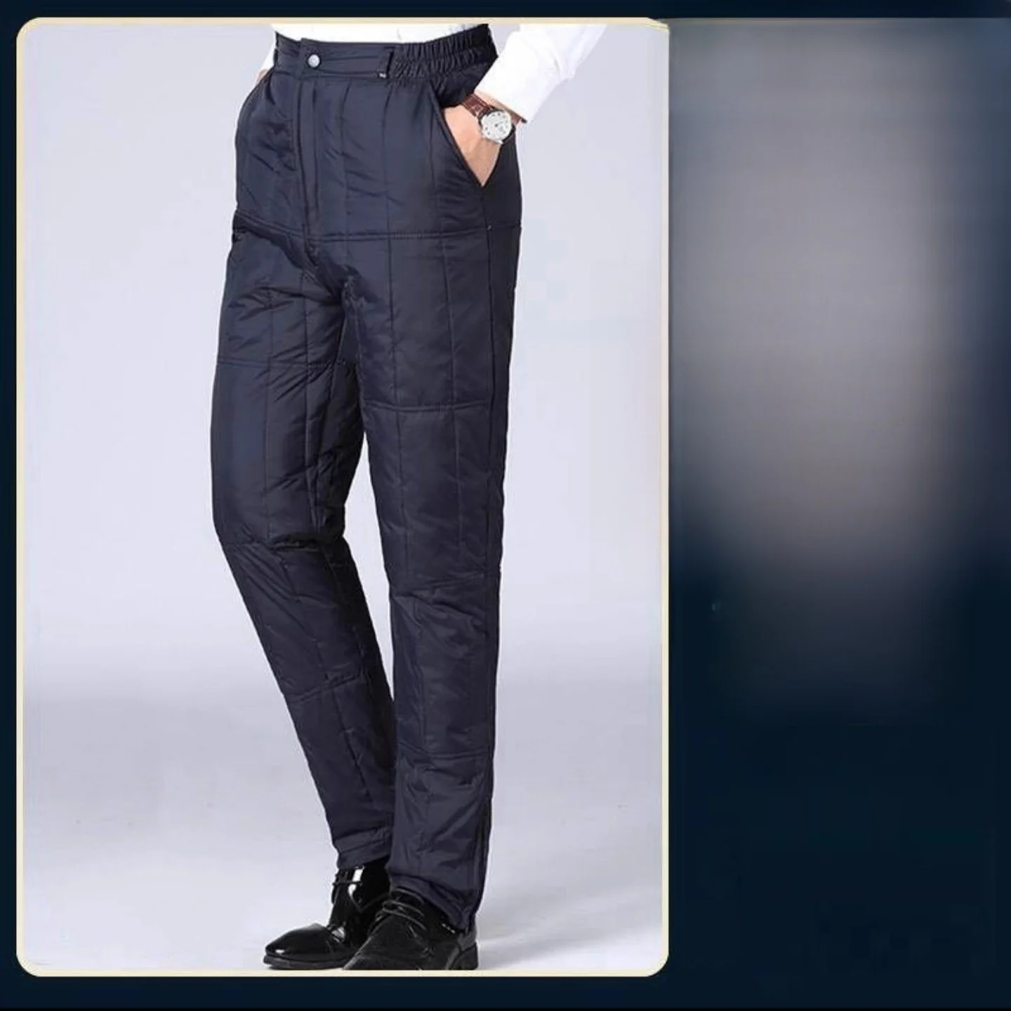 Мужские зимние брюки-пуховики Fulin, повседневные хлопковые брюки, теплая одежда для папы, прямые брюки с высокой талией, полиэфирное волокно
Мужские зимние брюки-пуховики Fulin, повседневные хлопковые брюки, теплая одежда для папы, прямые брюки с высокой талией, полиэфирное волокно