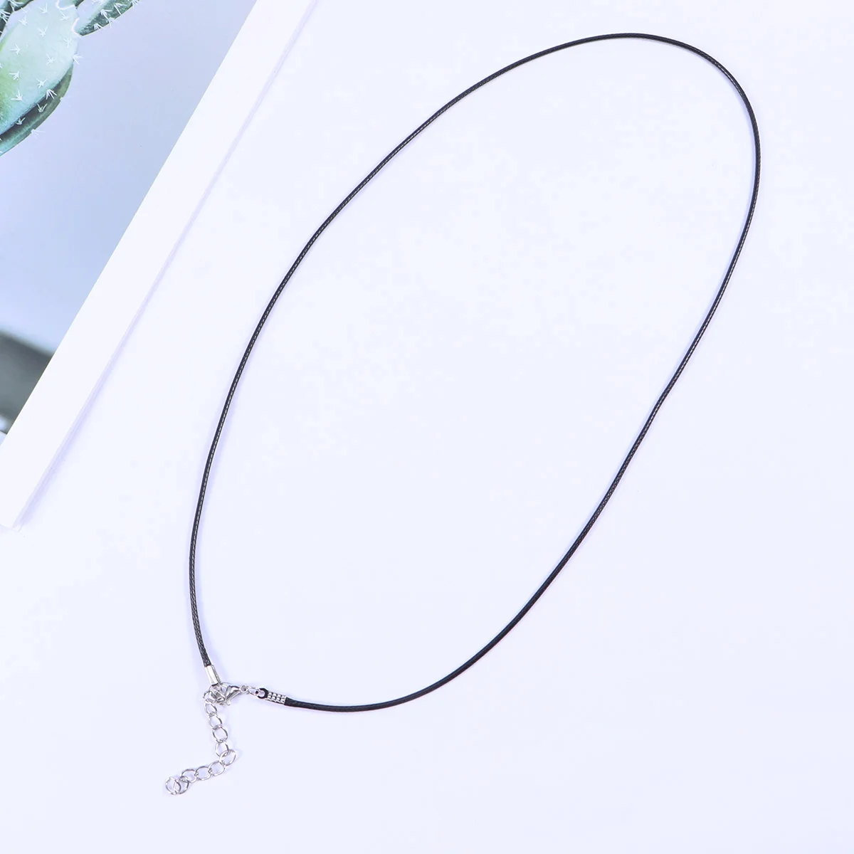10pcs Fashion Black Wax Line Necklace Pendant Charm Cord beads DIY String Strap Rope Lobster Clasp Jewelry Chain(Black)
10pcs Fashion Black Wax Line Necklace Pendant Charm Cord beads DIY String Strap Rope Lobster Clasp Jewelry Chain(Black)
