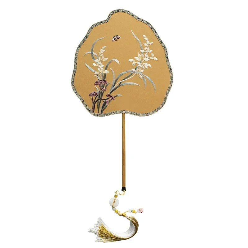 Ancient fringed embroidered Xiangfei bamboo handmade fan
Ancient fringed embroidered Xiangfei bamboo handmade fan